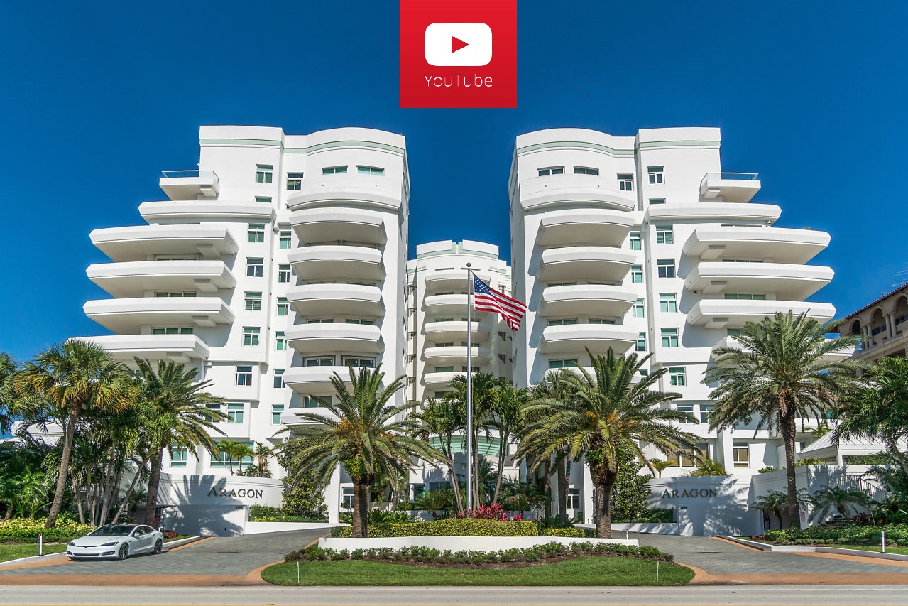 Click the image to see the video of 2494 S Ocean Blvd, Boca Raton, FL 33432 The Aragon luxury oceanfront condo for sale