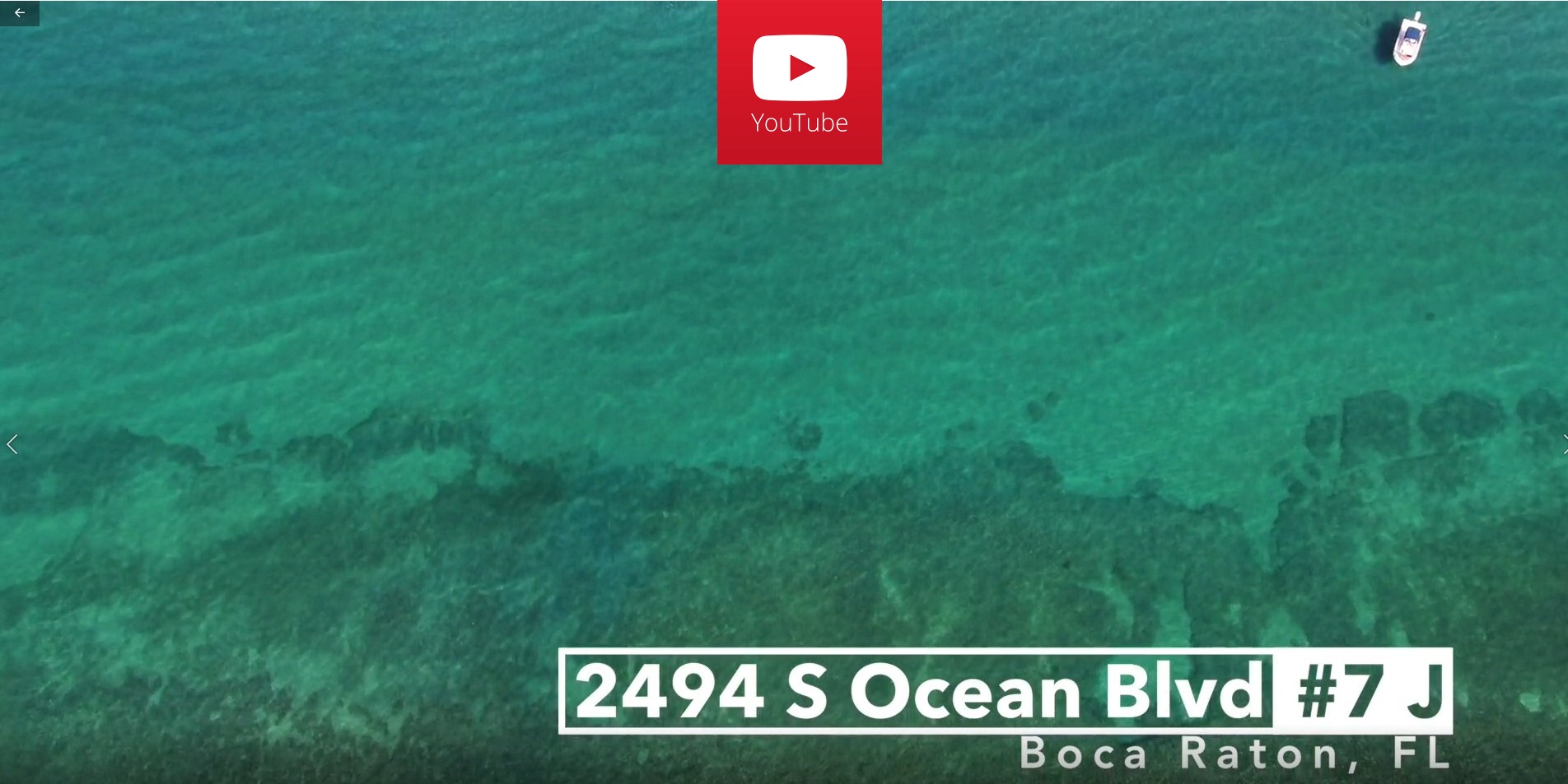 Click the image to see the video of 2494 S Ocean Blvd J7, Boca Raton, FL 33432 The Aragon luxury oceanfront condo for sale